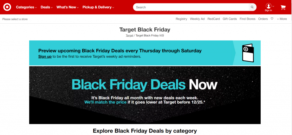 Target Black Friday deals