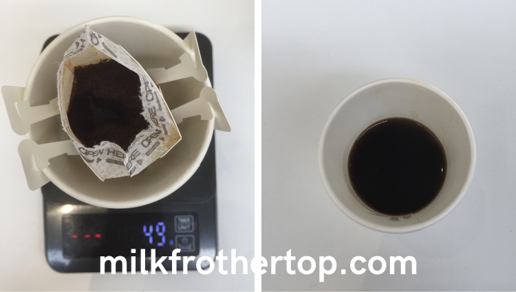 Brewing coffee with drip bags